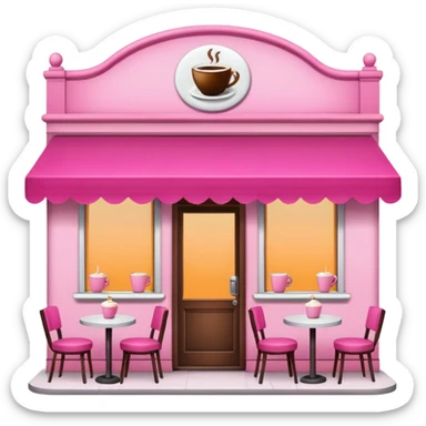 Café rosa sticker