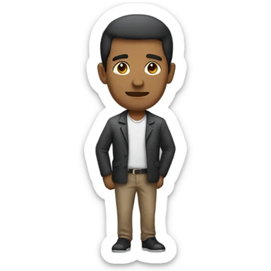 Man standing sideways  sticker