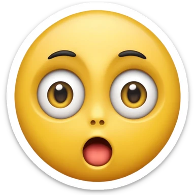 Şaşırmış emoji sticker