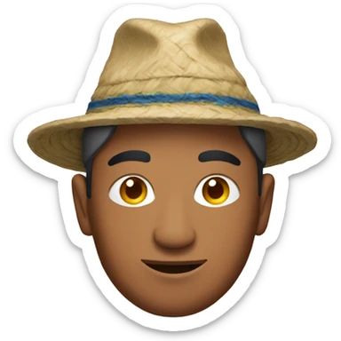 Nepal man wth a Nepali hat sticker