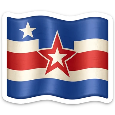 Yugoslavia flag sticker
