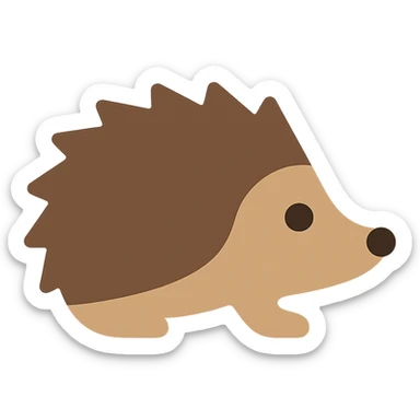 Hedgehog sticker