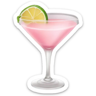 Light pink cocktail  sticker