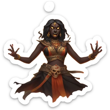 kali arising from ashes sticker