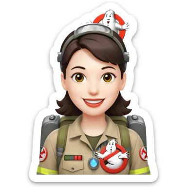ghostbusters female sticker