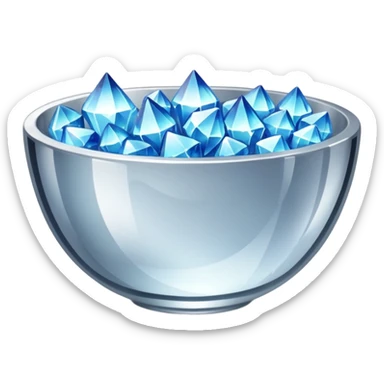 a bowl of blinged crystal sticker