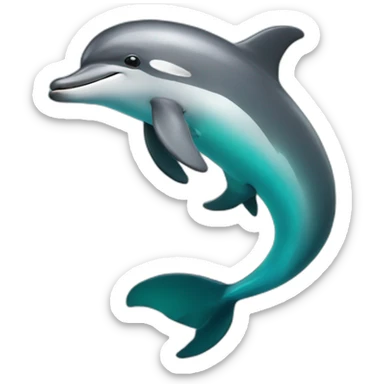 scuba diver dolphin sticker