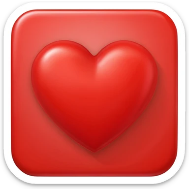 Un corazón grande rojo con la letra J en mayúscula sticker