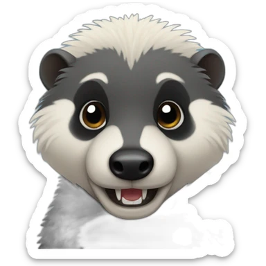 cute honeybadger sticker