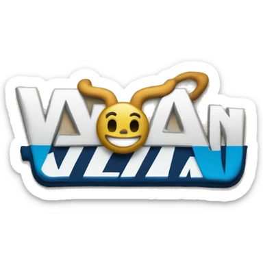 vans logo but the word is "vlan" sticker