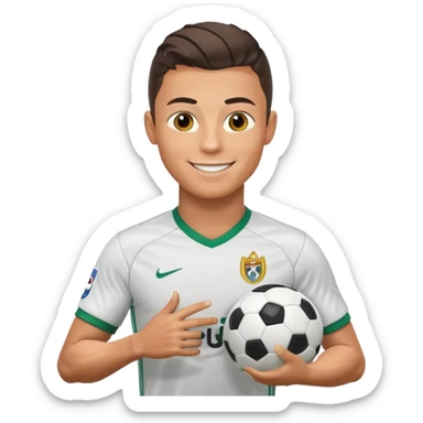 Cristiano Ronaldo football emojis sticker