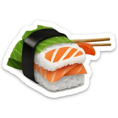 Sushi dish sticker