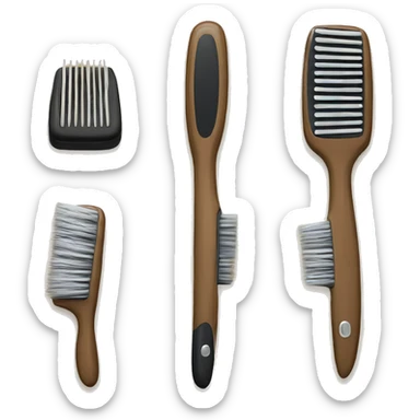Brosse à cheveux sticker