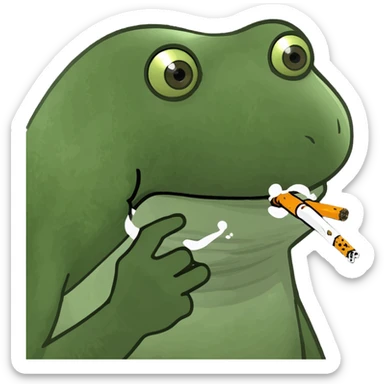 smoking weed sticker