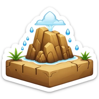 blocco di arenaria, si vedono bene gli strati sticker