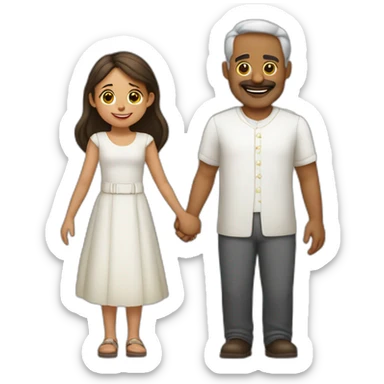 padre e hija sticker