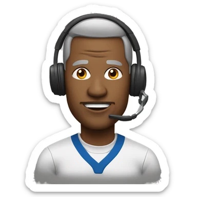 Football coach sticker