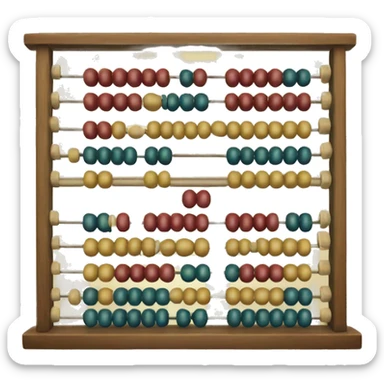old abacus sticker