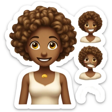 Ragazza mulatta sticker