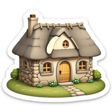 Cute cottage  sticker