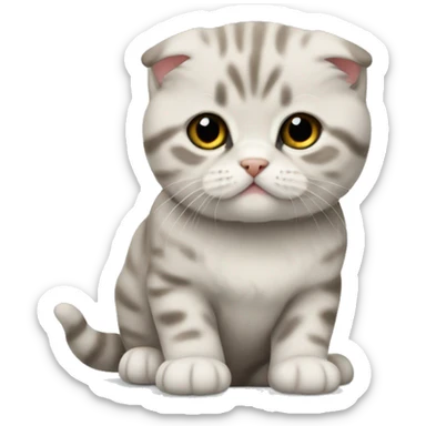 scottish fold kitten sticker