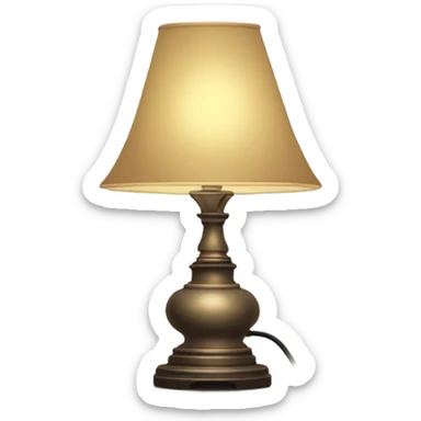vintage eighties lamp sticker