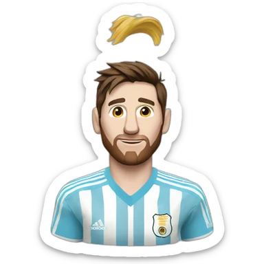 messi argentina shirt sticker