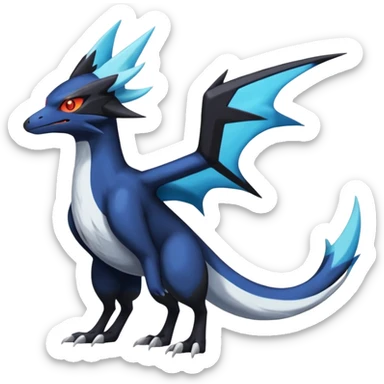 Spooky Nargacuga-Latios-Latias-Umbreon-Noibat-Noivern-Silvally-Pokémon-Fakémon-fusion (full body) sticker