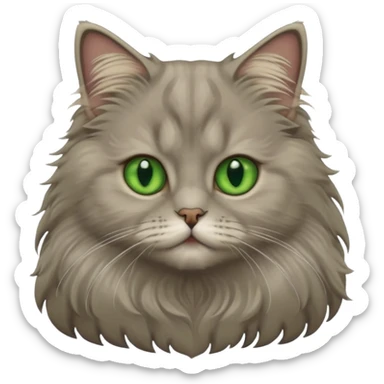 A cat which is a brittish longhair sticker