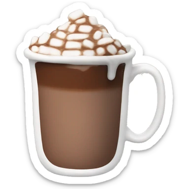hot chocolate  sticker