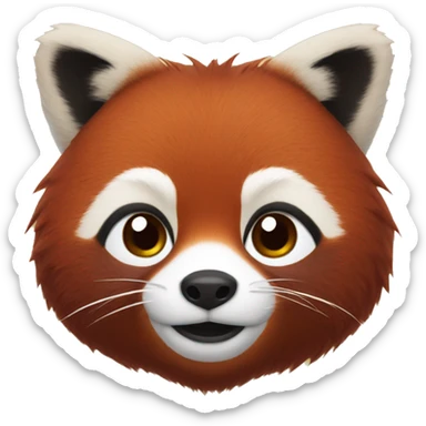 Starting soon red panda sticker