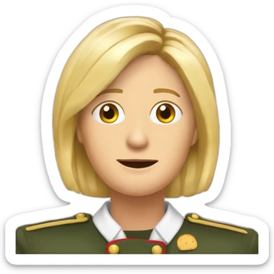 marine lepen qui mange un un tacos sticker