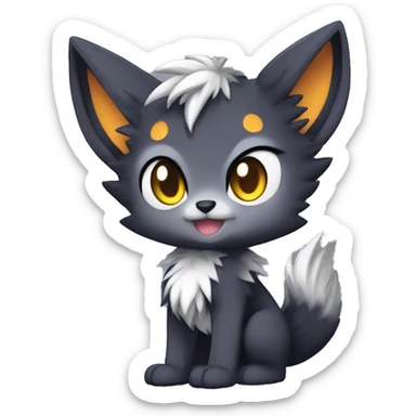 Anthro-Edgy-Cool-Dark-Contrast-Colors-Fantasy-Fur-Sona-Chibi-Shiny-Fakémon-Hybrid full body sticker