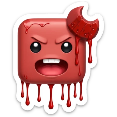 Super Meat Boy sticker