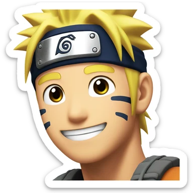 Happy Naruto sticker