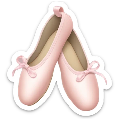 Pale pink ballet shoes sticker