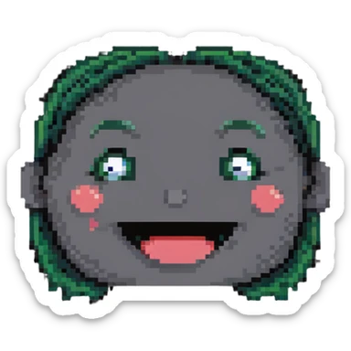 sad but laughing face sticker