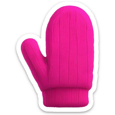 hot pink mittens sticker