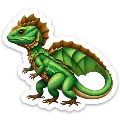 frilled lizard sticker