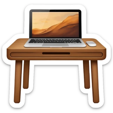 modern empty pc table sticker