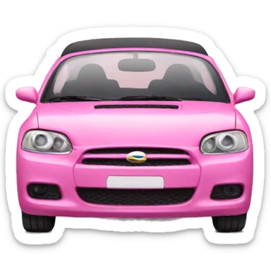 Pink car sticker
