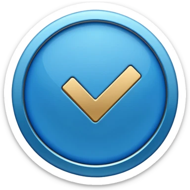 Verify account blue tick sticker