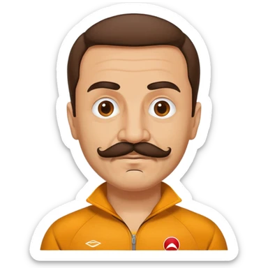 Recep İvedik, Turkish comedy character with mustache and tracksuit sticker