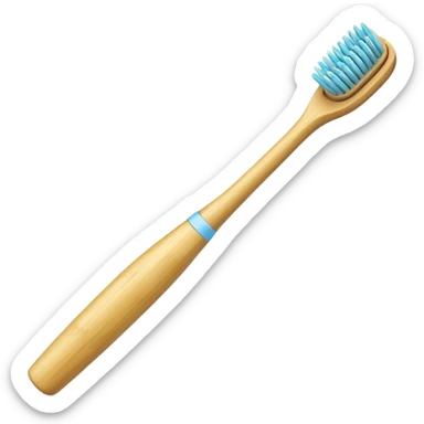Bamboo toothbrush sticker