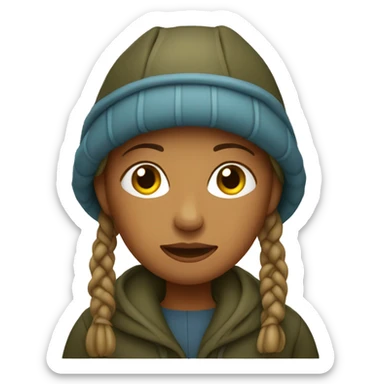 fisher woman  sticker