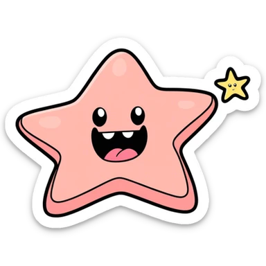 patrick star drooling sticker