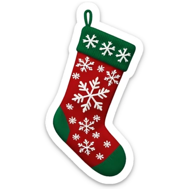 christmas sweater stocking sticker