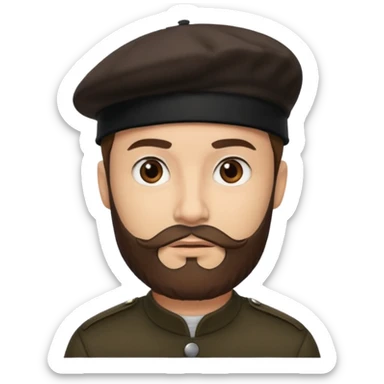Man with Dark Beret – Brown beard, black beanie.






 sticker