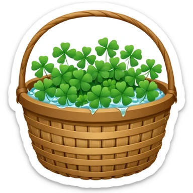 clover grain baskey sticker