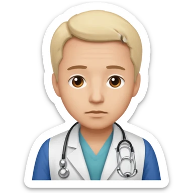 Medicine , doctor rubio, triste sticker
